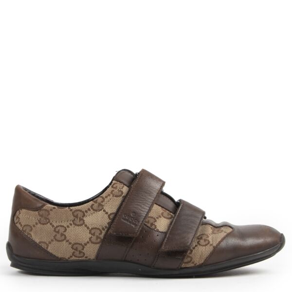 Authentic secondhand Gucci Brown Monogram GG Sneakers - Size 37,5 designer sneakers fashion luxury vintage webshop safe secure online shopping