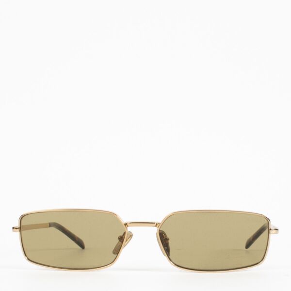 Prada Narrow Gold Sunglasses