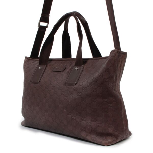 Gucci Brown Guccissima Travel Bag
