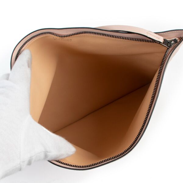 Delvaux Soft Pink Leather Clutch