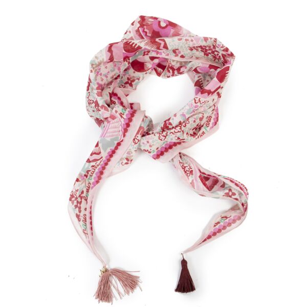 Louis Vuitton Paris Multicolor Cotton Triangle Scarf 