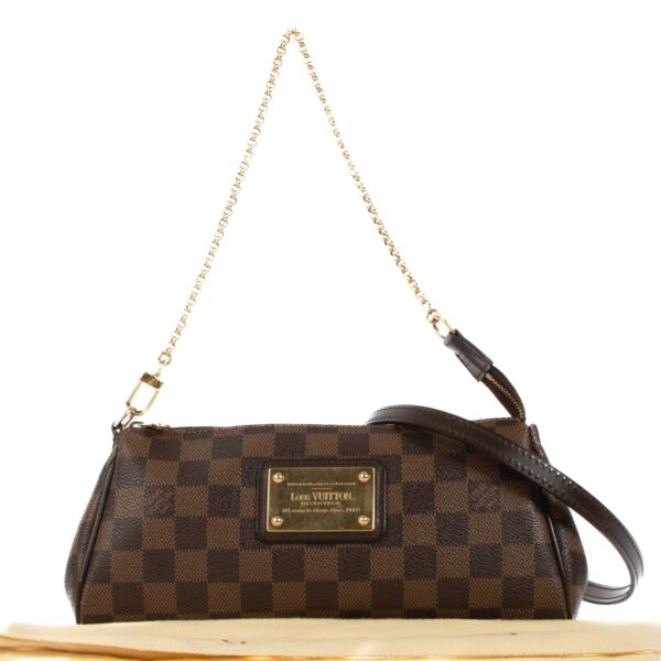 Louis Vuitton Damier Ebene Canvas Eva Chain Crossbody Bag
