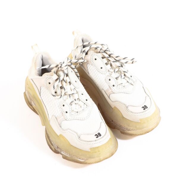 Balenciaga Triple S Clear Sole Sneakers - Size 38