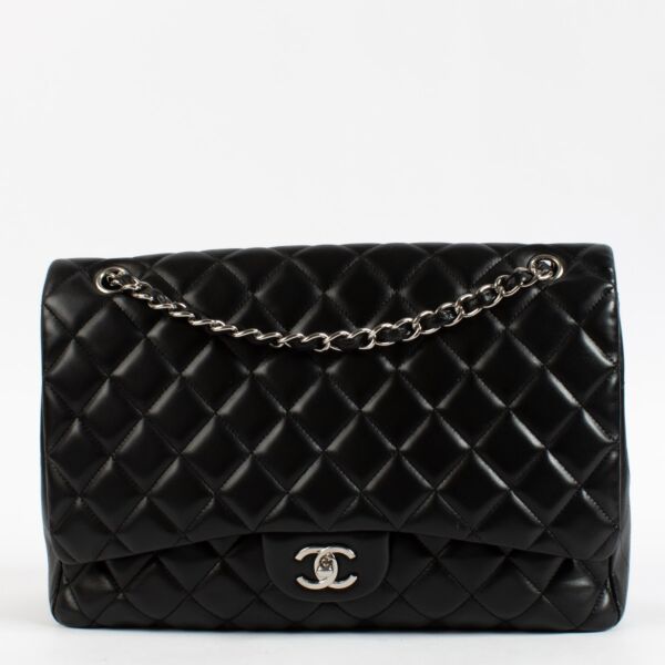 Shop 100% authentic second hand Chanel Black Maxi Classic Bag on Labellov.com