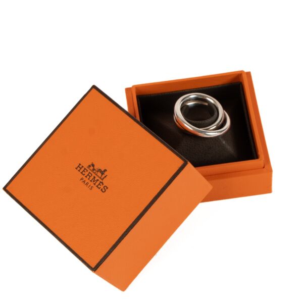 Hermès Silver Vertige Ring - Size 57