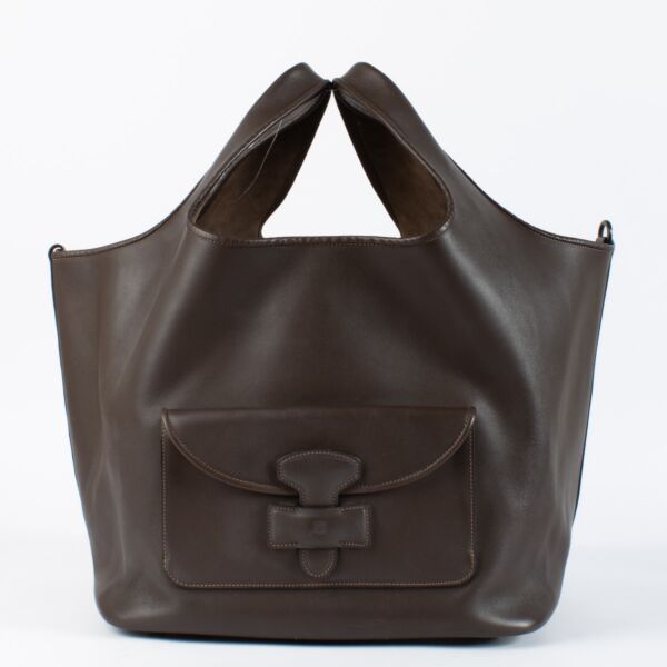 Loewe May Brown Calfskin Handbag