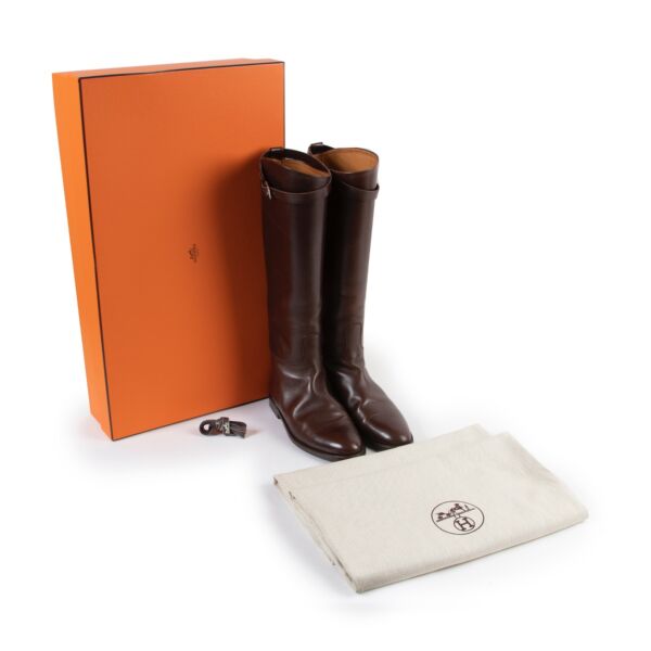 Hermès Brown Jumping Boots - Size 39