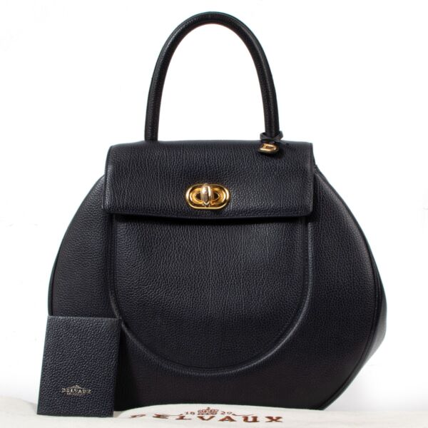 Delvaux Night Blue Extase Handbag