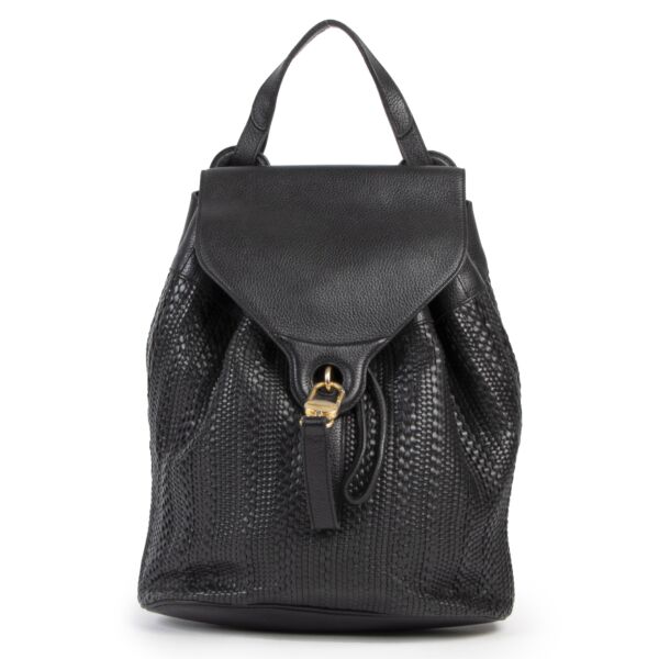 Delvaux Toile De Cuir Rose PM Backpack