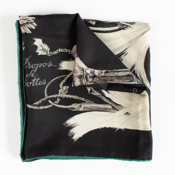 shop 100% authentic second hand Hermès Carré 90 A Propos De Bottes Silk Scarf on Labellov.com