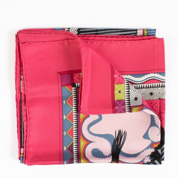 shop 100% authentic second hand Hermès Carré 90 Cent Plis Des Miao Silk Scarf on Labellov.com