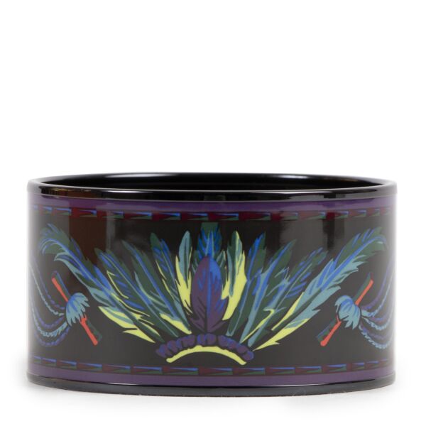 Hermès Limited Email Imprimé Bangle Bracelet