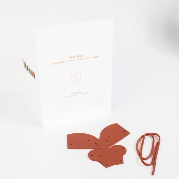 Hermès Burgundy Tête De Cheval Bag Charm
