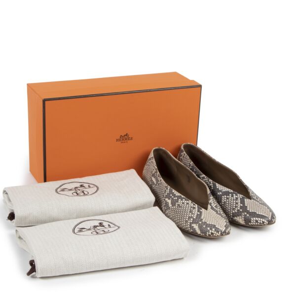 Hermès Python Ballerina Flats - size 36