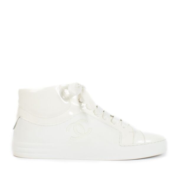 Chanel 18S White High Top Sneakers