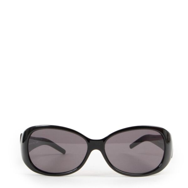 Fendi Vintage FS407 Black Logo Sunglasses at Labellov