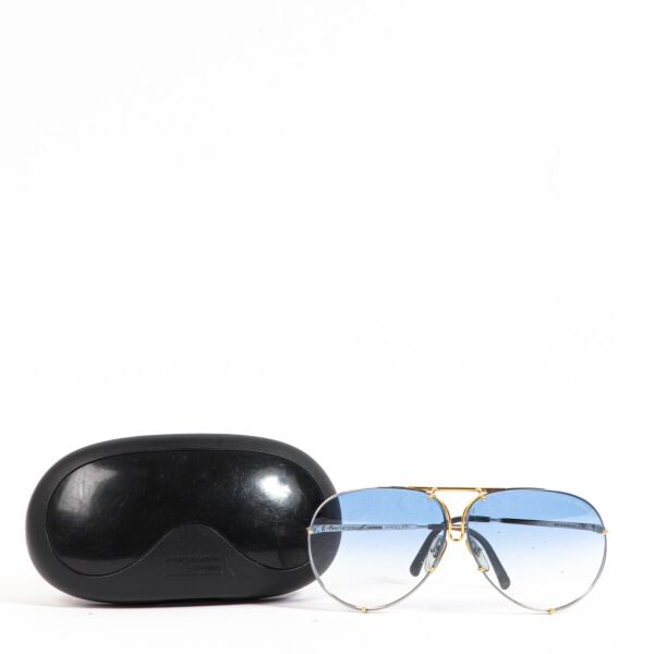 Porsche Design Carrera Blue Aviator Sunglasses 