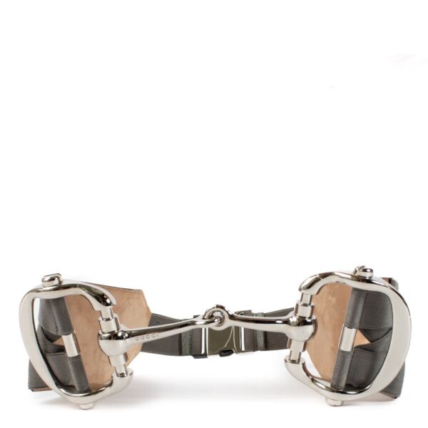 Shop 100% authentic secondhand Gucci Grey Leather Waist Horsebit Belt at Labellov.com