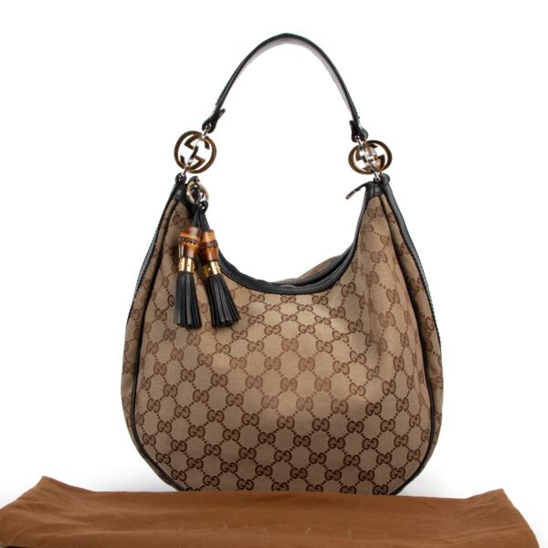 Gucci Monogram Hobo Shoulder Bag