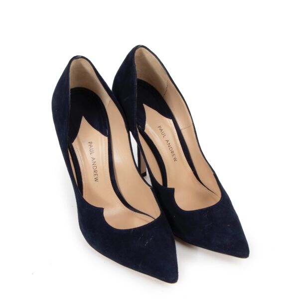 Paul Andrew Blue Suede Pumps - size 37,5