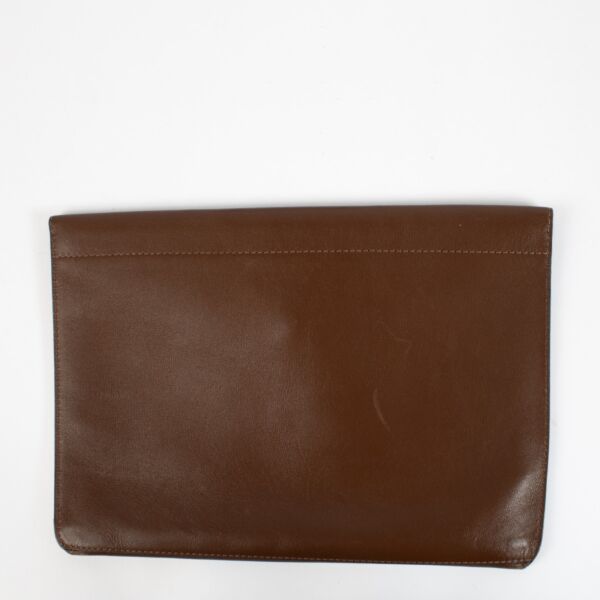 Delvaux Brown Clutch