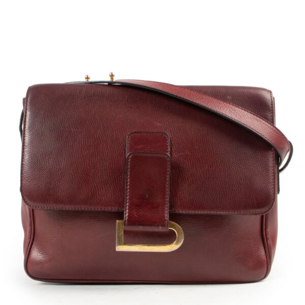 Delvaux Burgundy Poirier Crossbody