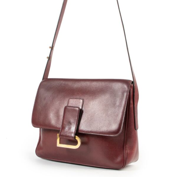 Delvaux Burgundy Poirier Crossbody