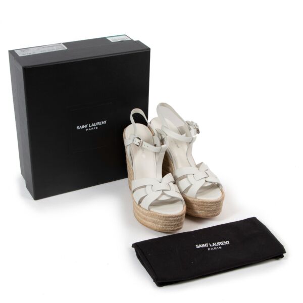 Saint Laurent Tribute Espadrille Sandals - Size 39