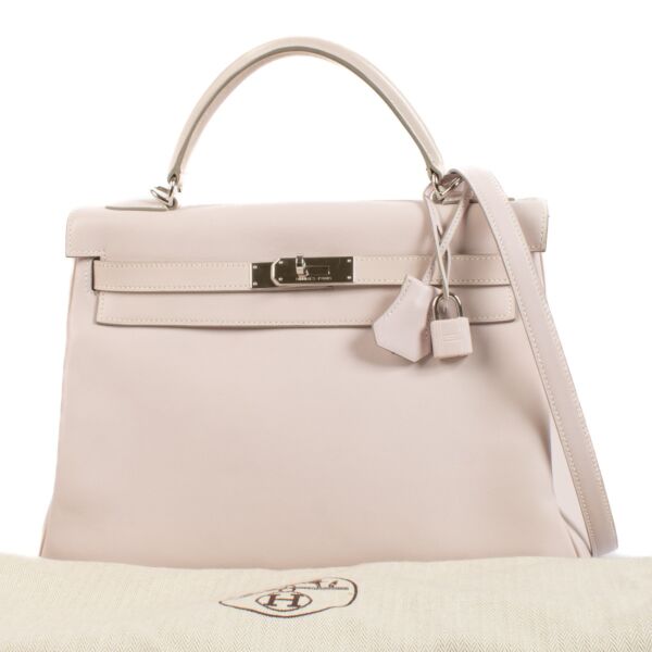 Hermès Kelly 32 Rose Dragée Swift PHW
