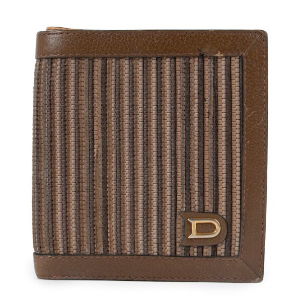 Delvaux Brown Toile de Cuir Bi-fold Wallet