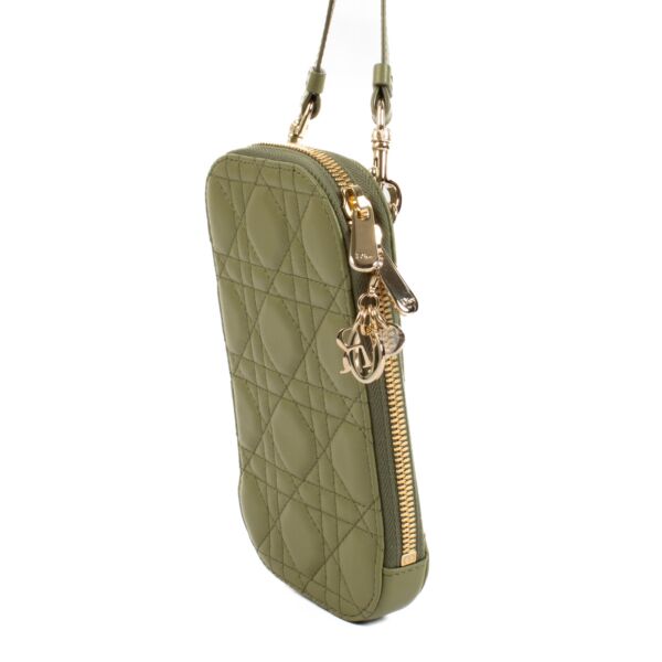 Christian Dior Green Call'in Dior Phone Pouch