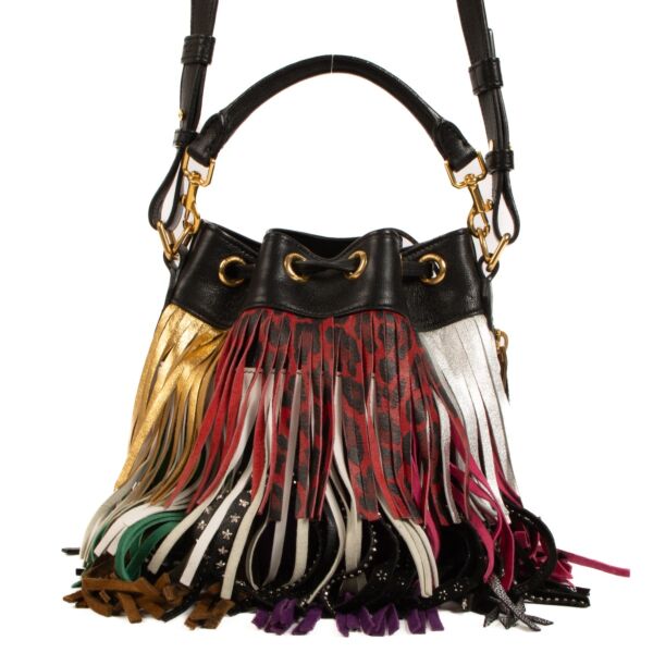 Shop 100% authentic second-hand Saint Laurent Multicolor Fringe Emmanuelle Crossbody on Labellov.com