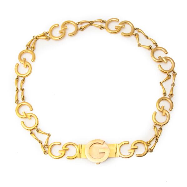 Vintage Gucci Chain Belt With GG Logo