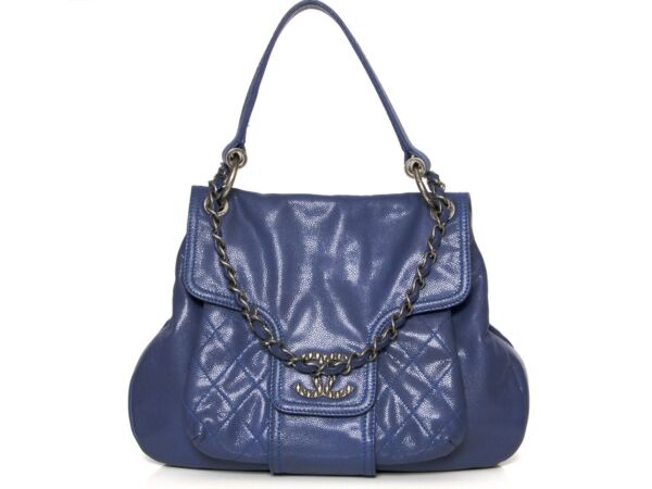 Chanel "MISC Dark Blue" Caviar Hobo Bag