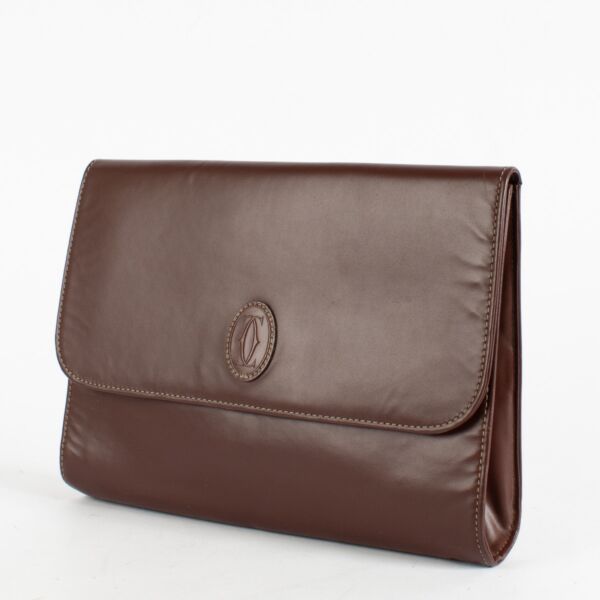Cartier Vintage Burgundy Clutch