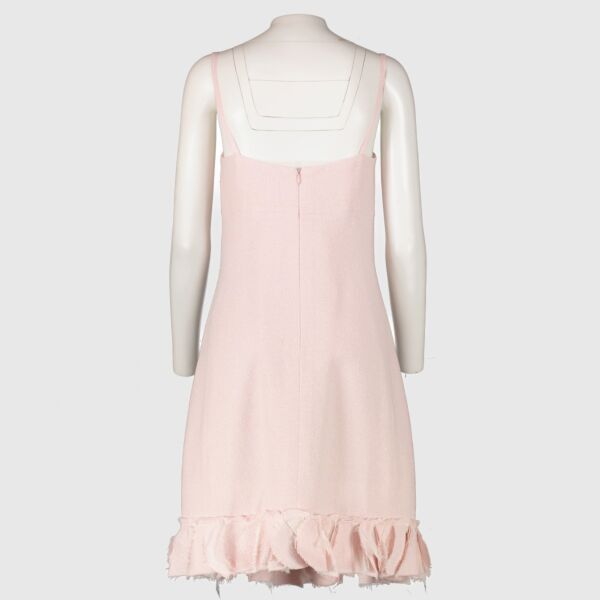 Chanel 07P Pink Tweed Dress - Size FR40