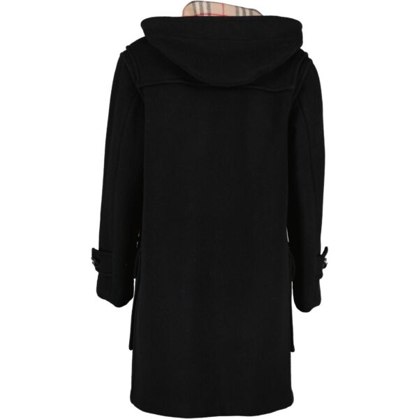 Burberry London Black Wool Duffle Coat - Size XS