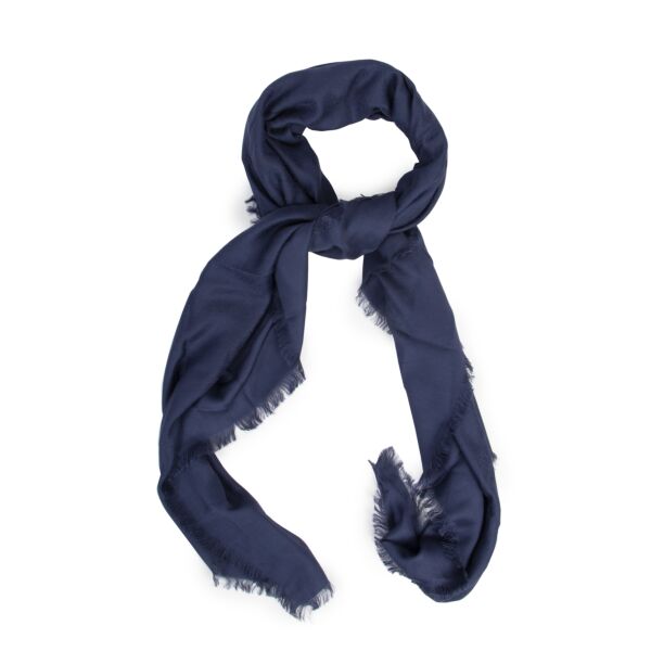 Versace Blue Medusa Scarf