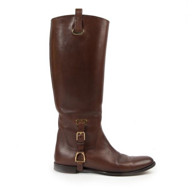 Ralph Lauren Brown Leather Boots - Size 40,5