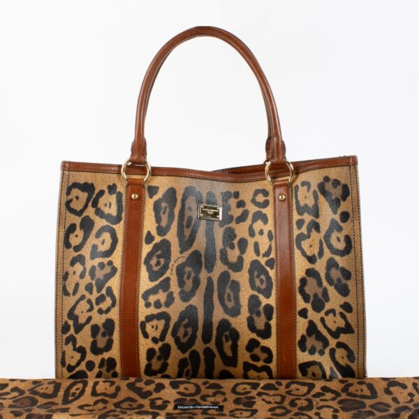 Dolce & Gabbana Leopard Print Tote