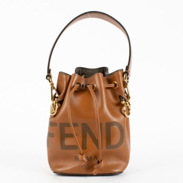 Authentic pre-loved Fendi Camel Mon Tresor Bucket Bag on Labellov.com