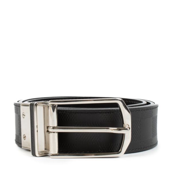 Shop 100% authentic second hand Louis Vuitton Black Damier Infinite Pont Neuf Belt on labellov.com