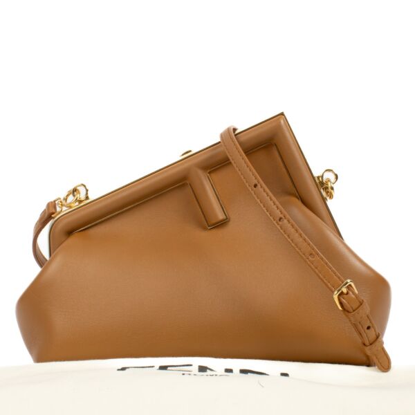 Fendi First Petit Brown Leather