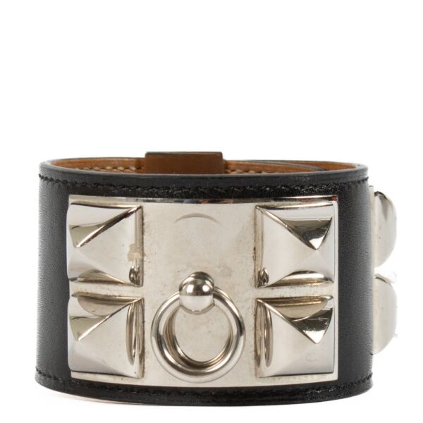 Shop 100% authentic secondhand Hermès Black Box Collier de Chien Bracelet - Size PM on Labellov.com