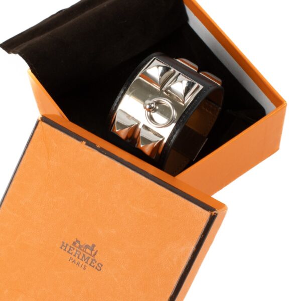 Hermès Black Box Collier de Chien Bracelet - Size PM