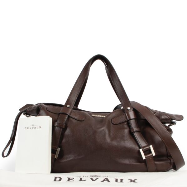 Delvaux Brown Saint Germain Shoulder Bag