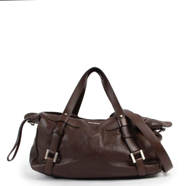 Shop safe online at Labellov in Antwerp this 100% authentic second hand Delvaux Brown Saint Germain Shoulder Bag