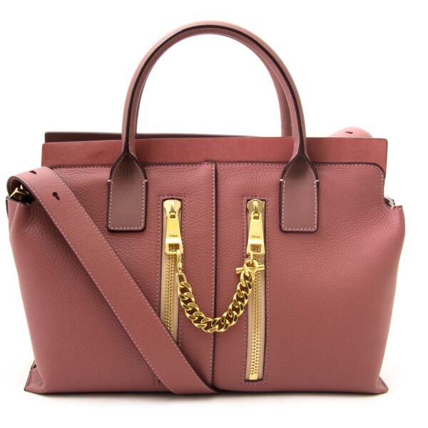 koop tweedehands Chloe Pink Leather Cate Satchel Bag bij labellov aan een goede prijs