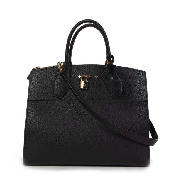 Louis Vuitton Black City Steamer GM voor de beste prijs kopen bij Labellov tweedehands luxe in Antwerpen