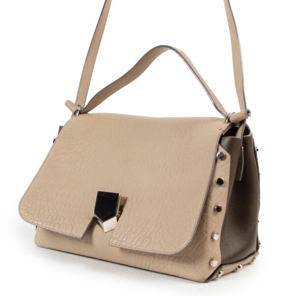 Jimmy Choo Taupe Shoulder Bag